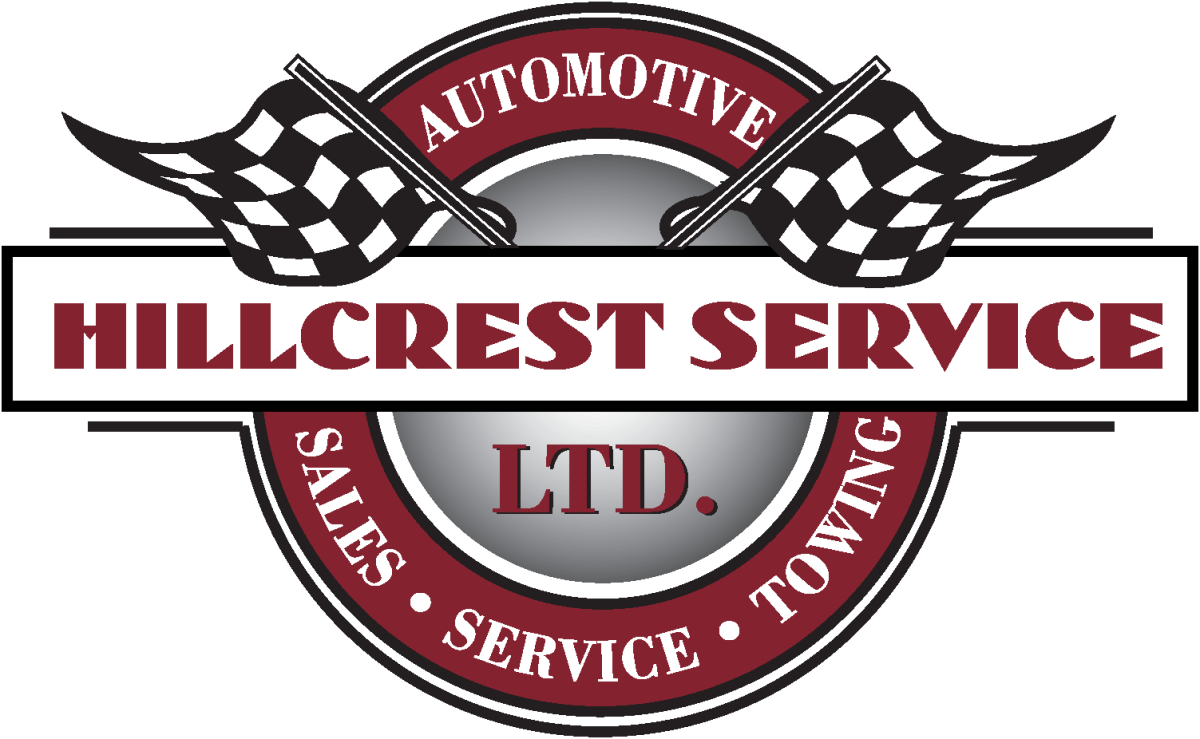 The Hillcrest logo shows two black and white checkered flags.