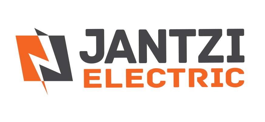 A logo that says Jantzi Electric with a lightning symbol.